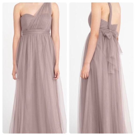 JENNY YOO Blue Dress Annabelle Bridesmaid Maxi Tulle Convertible Blue Green 2 - Picture 14 of 15